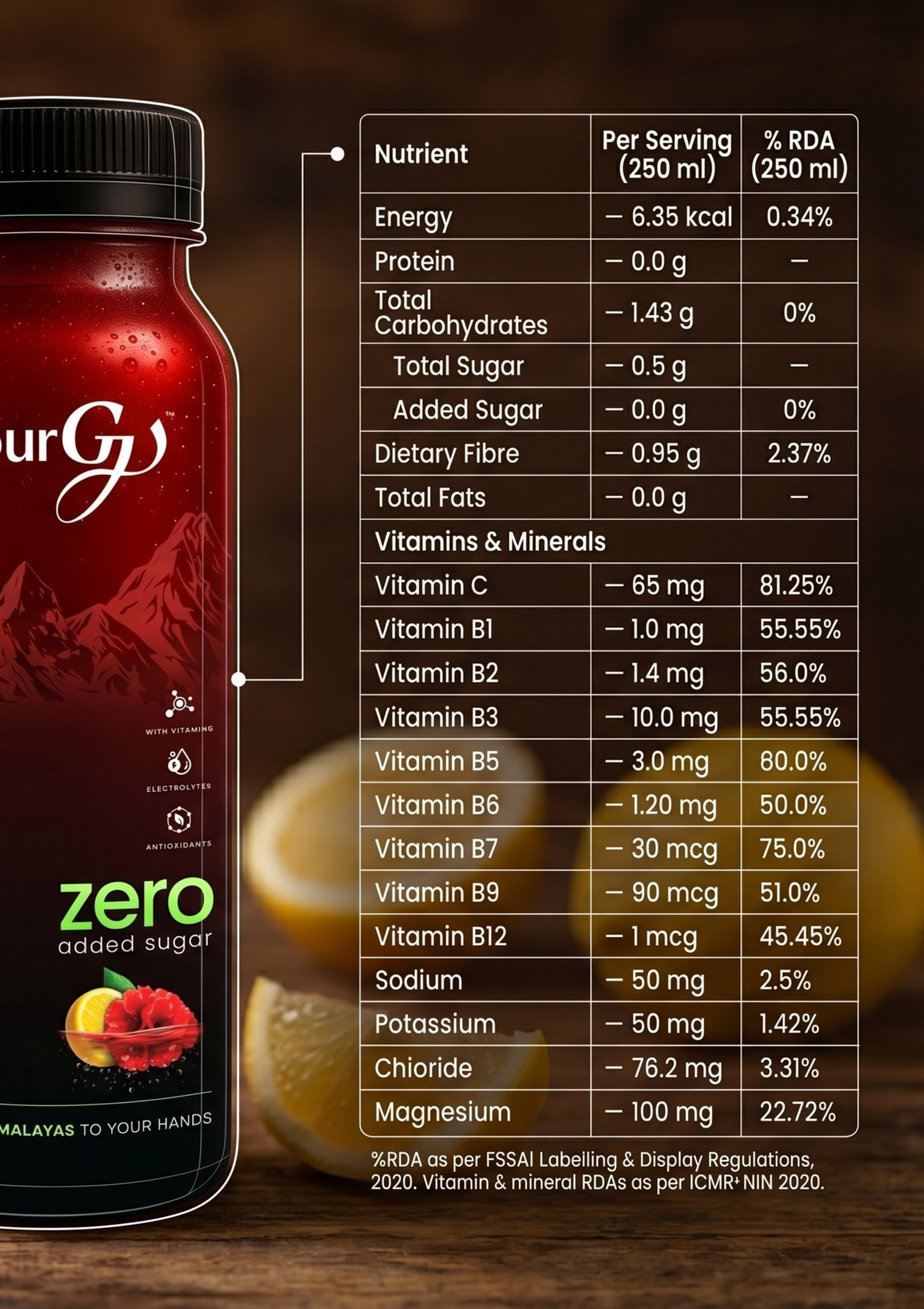 Buransh Juice Lemon Flavour
