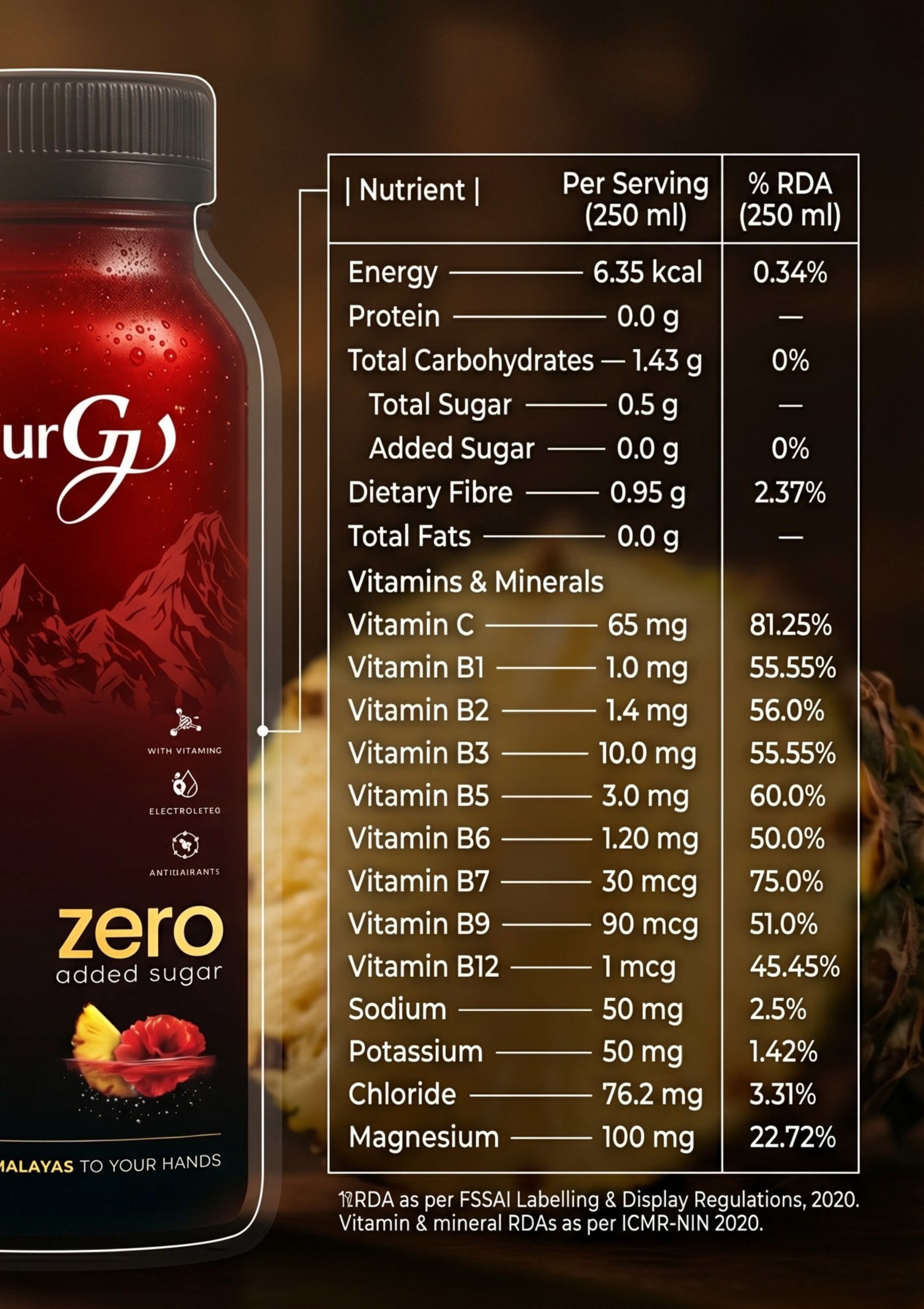 Buransh Juice Pineapple Flavour
