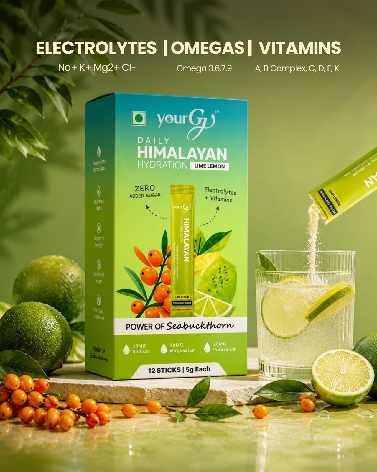 Sea buckthorn Electrolytes Combo (Mango+Lemon)
