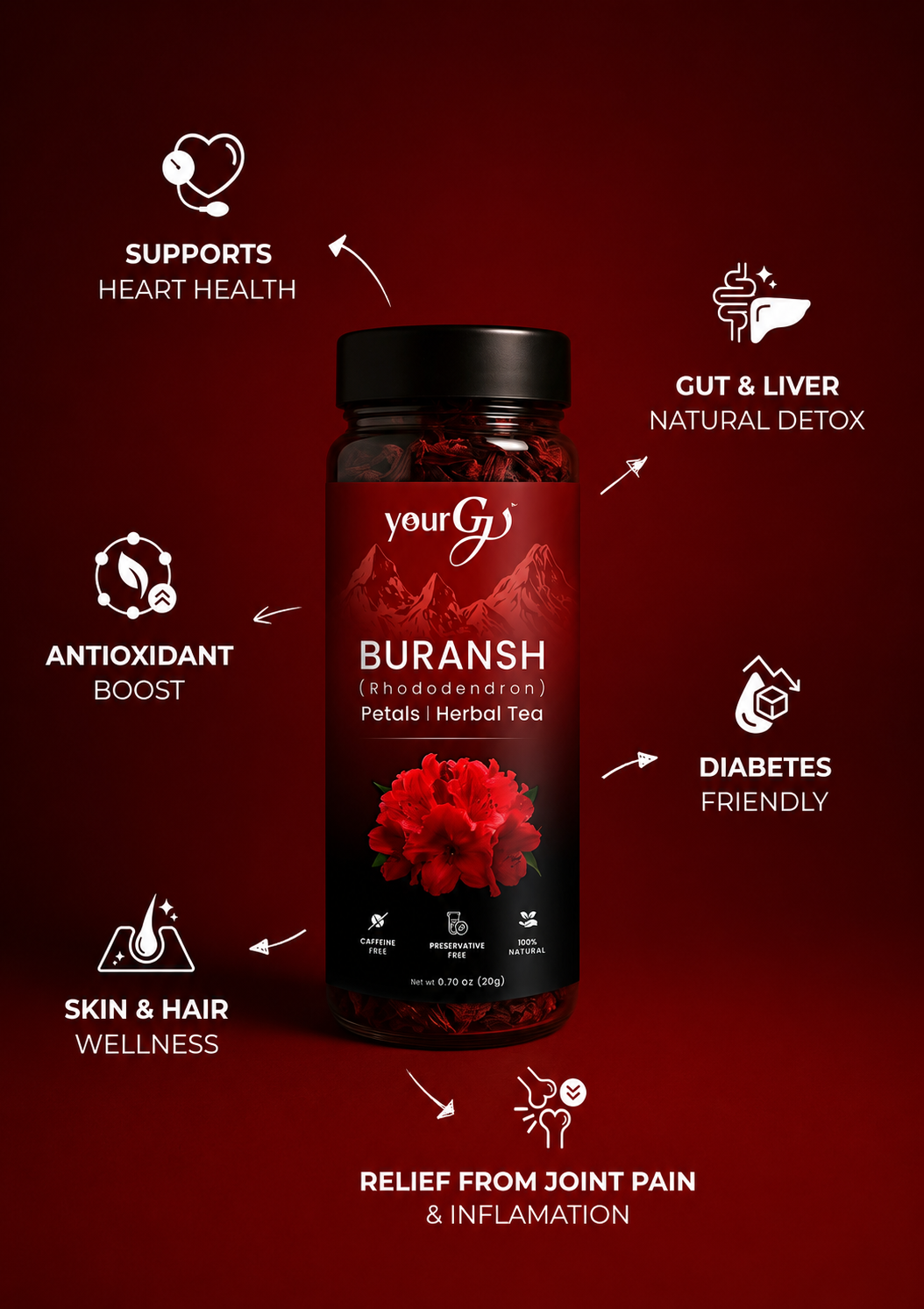 Buransh Petals Herbal Tea